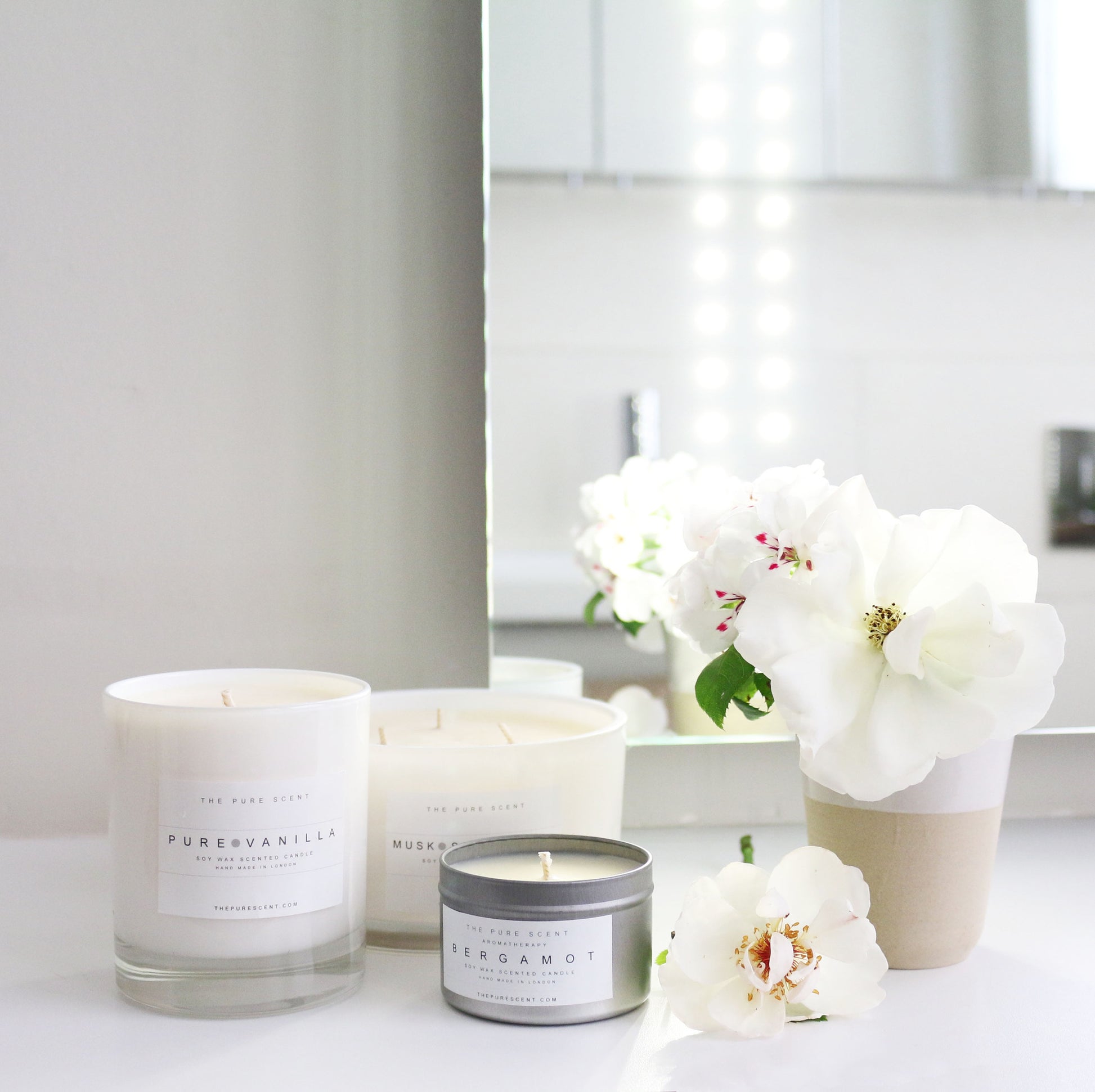 Gift or for you - selection of The Pure Scent candles at Know and Love, Stoke Newington, London