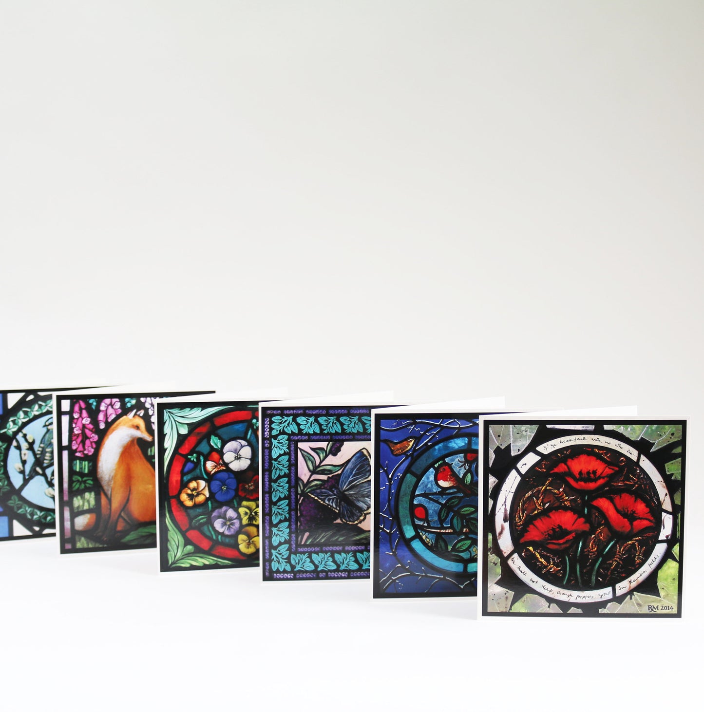 Stained Glass Greetings Cards