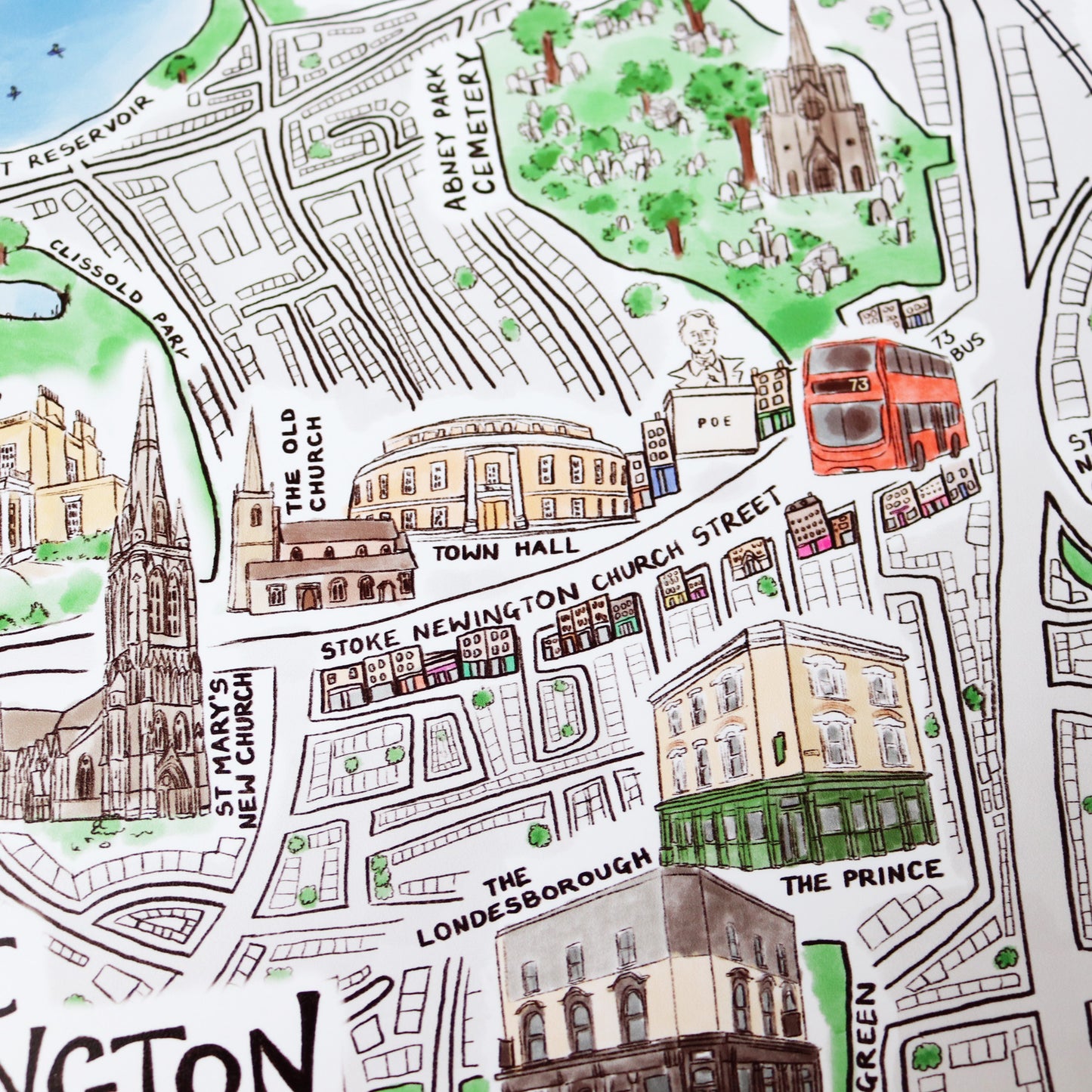 Stoke Newington Print