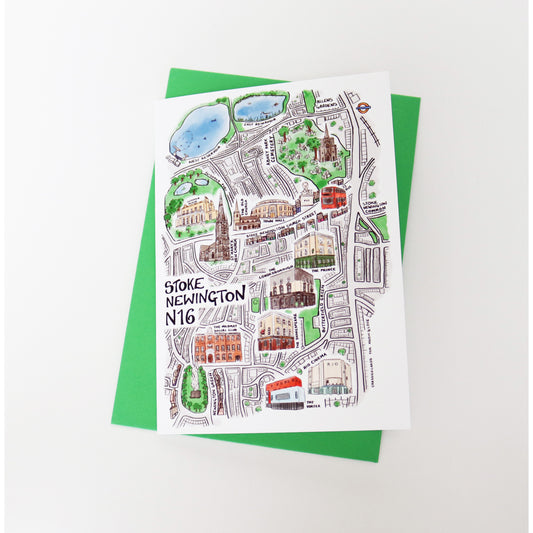 Stoke Newington Map Card