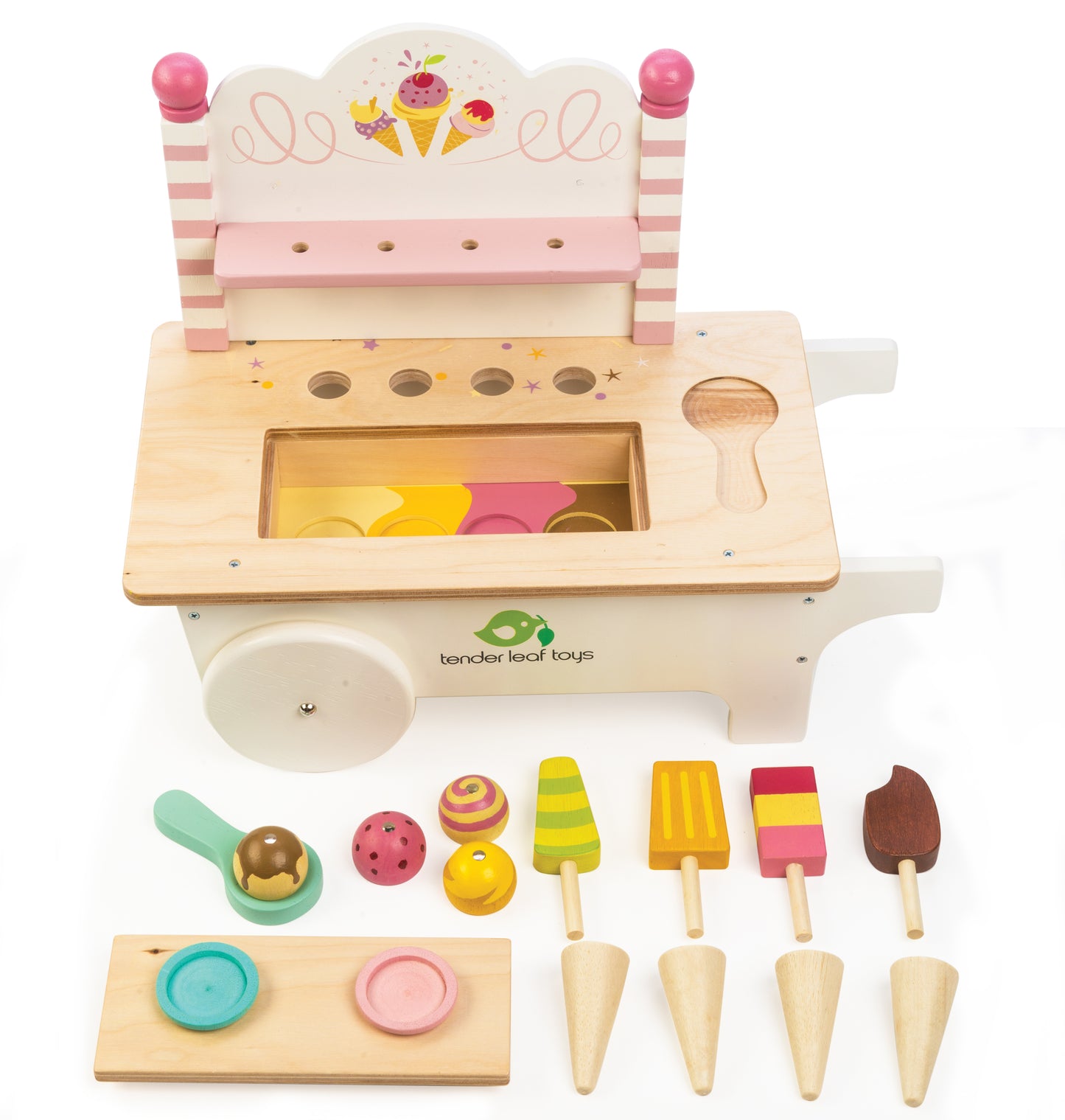 full ice cream wooden play set threadbear designs toy