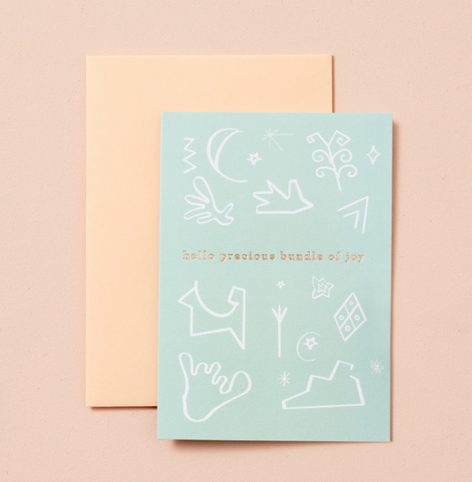 Hello Precious Bundle of Joy Greeting Card